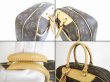 Photo7: LOUIS VUITTON Monogram Leather Brown Hand Bag Boring Vanity Deauville #5599