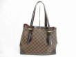 Photo2: LOUIS VUITTON Damier Leather Brown Tote&Shoppers Bag Hampstead MM #5604