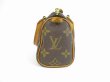 Photo3: LOUIS VUITTON Monogram Leather Brown Hand Bag Mini Speedy w/Strap #5606