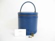 Photo1: LOUIS VUITTON Epi Leather Blue Hand Bag Cosmetic Bag Cannes #5618