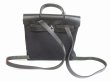 Photo2: HERMES Herbag PM Black Canvas&Leather 2 in 1 Backpack Bag Purse #5634