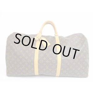 Photo: LOUIS VUITTON Monogram Leather Brown Duffle&Gym Bag Keepall 60 #5641