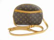 Photo1: LOUIS VUITTON Monogram Leather Brown Cross-body Bag Purse Blois #5642