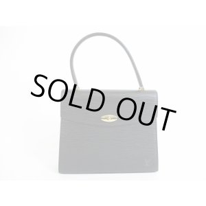 Photo: LOUIS VUITTON Epi Leather Black Hand Bag Purse Malesherbes #5644