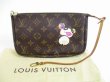 Photo1: LOUIS VUITTON Monogram Leather Brown Murakami Panda Accessories Pouch #5646