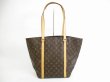 Photo2: LOUIS VUITTON Monogram Leather Brown Tote&Shoppers Bag Sac Shopping #5652