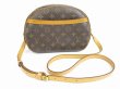 Photo1: LOUIS VUITTON Monogram Leather Brown Cross-body Bag Purse Blois #5659