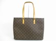 Photo1: LOUIS VUITTON Monogram Leather Brown Tote&Shoppers Bag Luco #5661