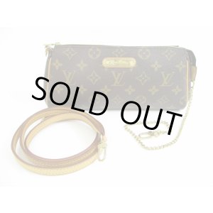 Photo: LOUIS VUITTON Monogram Leather Brown Cross-body Bag Eva Pouch w/Strap #5664