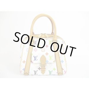 Photo: LOUIS VUITTON Multi-color Leather White Hand Bag Purse Priscilla #5666