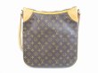 Photo2: LOUIS VUITTON Monogram Leather Brown Messenger&Cross-body Bag Odeon MM #5676