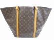 Photo2: LOUIS VUITTON Monogram Leather Brown Tote&Shoppers Bag Sac Shopping #5680