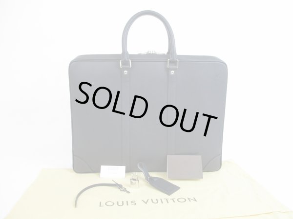 Photo1: LOUIS VUITTON Nomade Leather Blue Malines Briefcases Business Case Voyage #5686