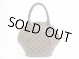 Photo: LOUIS VUITTON Special Order Damier Leather Brown Hand Bag Ellipse PM #5711