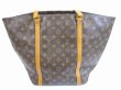 Photo2: LOUIS VUITTON Monogram Leather Brown Tote&Shoppers Bag Sac Shopping #5714