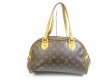 Photo2: LOUIS VUITTON Monogram Leather Brown Hand Bag Purse Montorgueil PM #5719