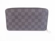 Photo2: LOUIS VUITTON Damier Graphite Leather Zippey Organizer Wallet #5753