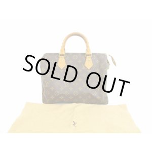 Photo: LOUIS VUITTON Monogram Leather Brown Hand Bag Purse Speedy30 #5755