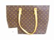 Photo1: LOUIS VUITTON Monogram Leather Brown Tote&Shoppers Bag Luco #5773