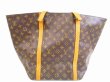 Photo2: LOUIS VUITTON Monogram Leather Brown Tote&Shoppers Bag Sac Shopping #5807