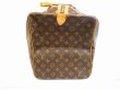 Photo3: LOUIS VUITTON Monogram Leather Brown Duffle&Gym Bag Sac Souple 55 #5895