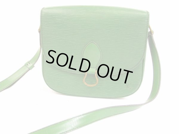 Photo1: LOUIS VUITTON Epi Leather Green Cross-body Bag Saint Cloud GM #5899