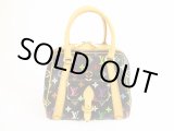 Photo: LOUIS VUITTON Multi-color Leather Black Hand Bag Purse Priscilla #5901