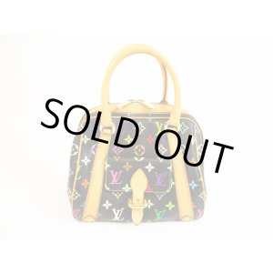 Photo: LOUIS VUITTON Multi-color Leather Black Hand Bag Purse Priscilla #5901
