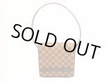 Photo: LOUIS VUITTON Damier Leather Brown Evening Bag Purse Tribeca Mini #5903