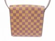 Photo2: LOUIS VUITTON Damier Leather Brown Evening Bag Purse Tribeca Mini #5903