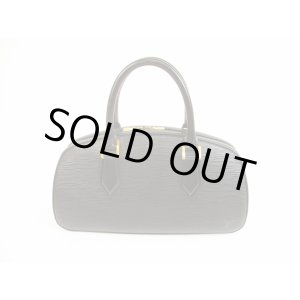 Photo: LOUIS VUITTON Epi Leater Black Hand Bag Purse Jasmine #5909