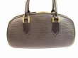 Photo2: LOUIS VUITTON Epi Leater Black Hand Bag Purse Jasmine #5909