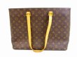 Photo2: LOUIS VUITTON Monogram Leather Brown Tote&Shoppers Bag Luco #5911