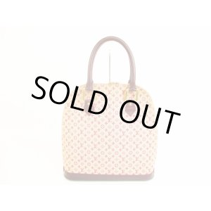 Photo: LOUIS VUITTON Monogram Mini Canvas Red Hand Bag Purse Alma Haut #5915