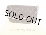 Photo: LOUIS VUITTON Monogram Leather Brown Accessories Pouch Pochette #5916