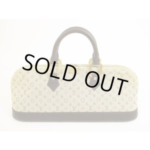 Photo: LOUIS VUITTON Monogram Mini Canvas Khaki Hand Bag Purse Alma Long #5919
