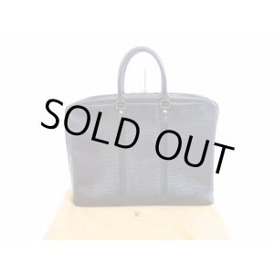 Photo: LOUIS VUITTON Epi Leather Black Briefcases Business Case Voyage #5921
