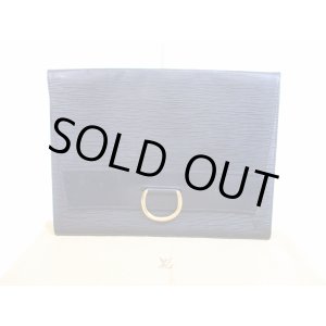 Photo: LOUIS VUITTON Epi Leather Blacks Clutch Bag Document Cases Iena #5923