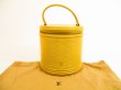 Photo1: LOUIS VUITTON Epi Leather Yellow Hand Bag Cosmetic Bag Cannes #5928