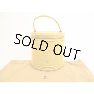 Photo: LOUIS VUITTON Epi Leather Yellow Hand Bag Cosmetic Bag Cannes #5928