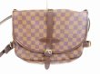 Photo2: LOUIS VUITTON Damier Leather Brown Cross-body Bag Saumur MM 30 SPO #5931