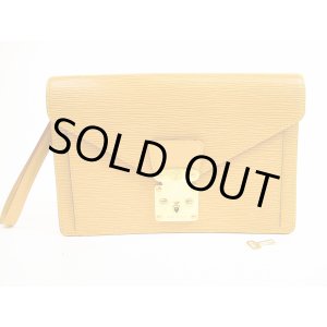 Photo: LOUIS VUITTON Epi Leather Beige Clutch Bag Purse Sellier Dragonne #5939