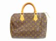 Photo1: LOUIS VUITTON Monogram Leather Brown Hand Bag Purse Speedy30 #5950