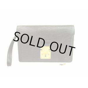 Photo: LOUIS VUITTON Epi Leather Black Clutch Bag Purse Sellier Dragonne #5951