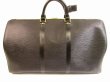 Photo2: LOUIS VUITTON Epi Leather Black Duffle&Gym Bag Hand Bag Keepall 50 #5956