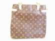 Photo2: LOUIS VUITTON Monogram Leather Brown Tote Bag Batignolles Vertical #5965