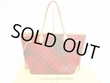 Photo: LOUIS VUITTON Limited Kusama Leather Red Tote Bag Purse Neverfull MM #5968