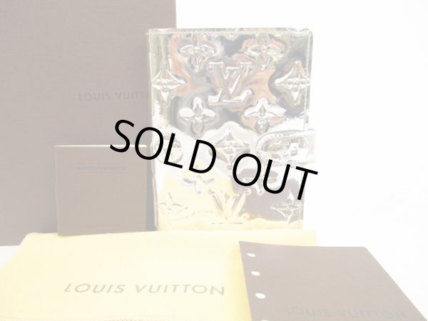 Photo1: LOUIS VUITTON Monogram Miroir Vinyl Silver Document Holders Agenda PM #5974