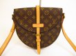 Photo1: LOUIS VUITTON Monogram Leather Brown Cross-body Bag Chantilly MM #5976