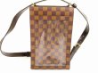 Photo2: LOUIS VUITTON Damier Leather Brown Cross-body Bag Purse Portobello #5978